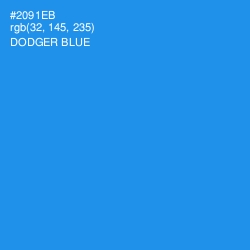 #2091EB - Dodger Blue Color Image